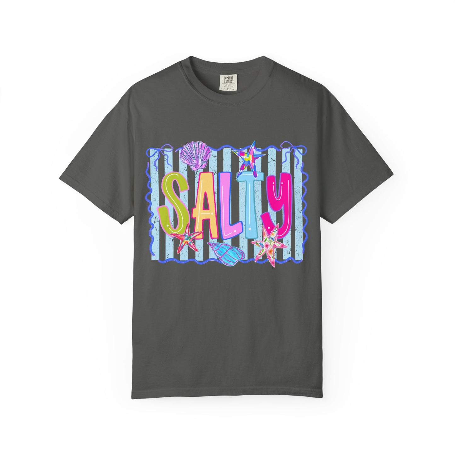 Sally Seashells T-Shirt — Colorful Tropical Name Tee