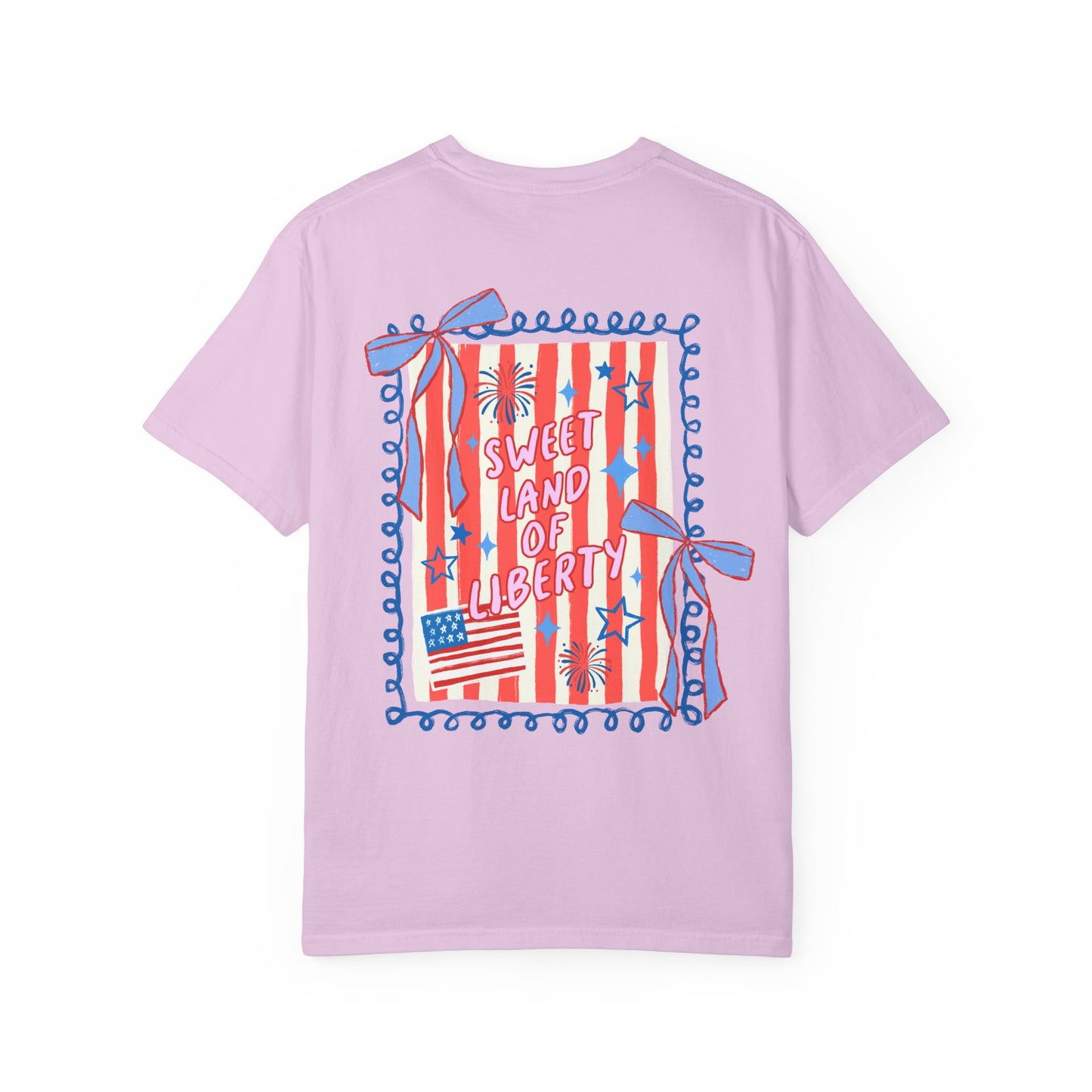 Patriotic “Sweet Land of Liberty” Graphic T-Shirt