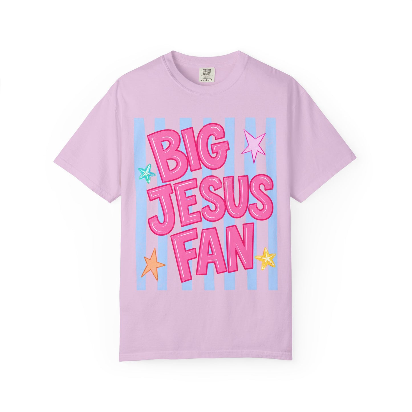Big Jesus Fan T-shirt — Colorful Faith Graphic Tee