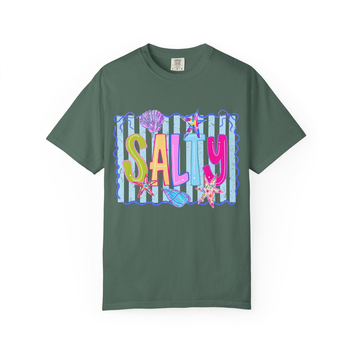 Sally Seashells T-Shirt — Colorful Tropical Name Tee