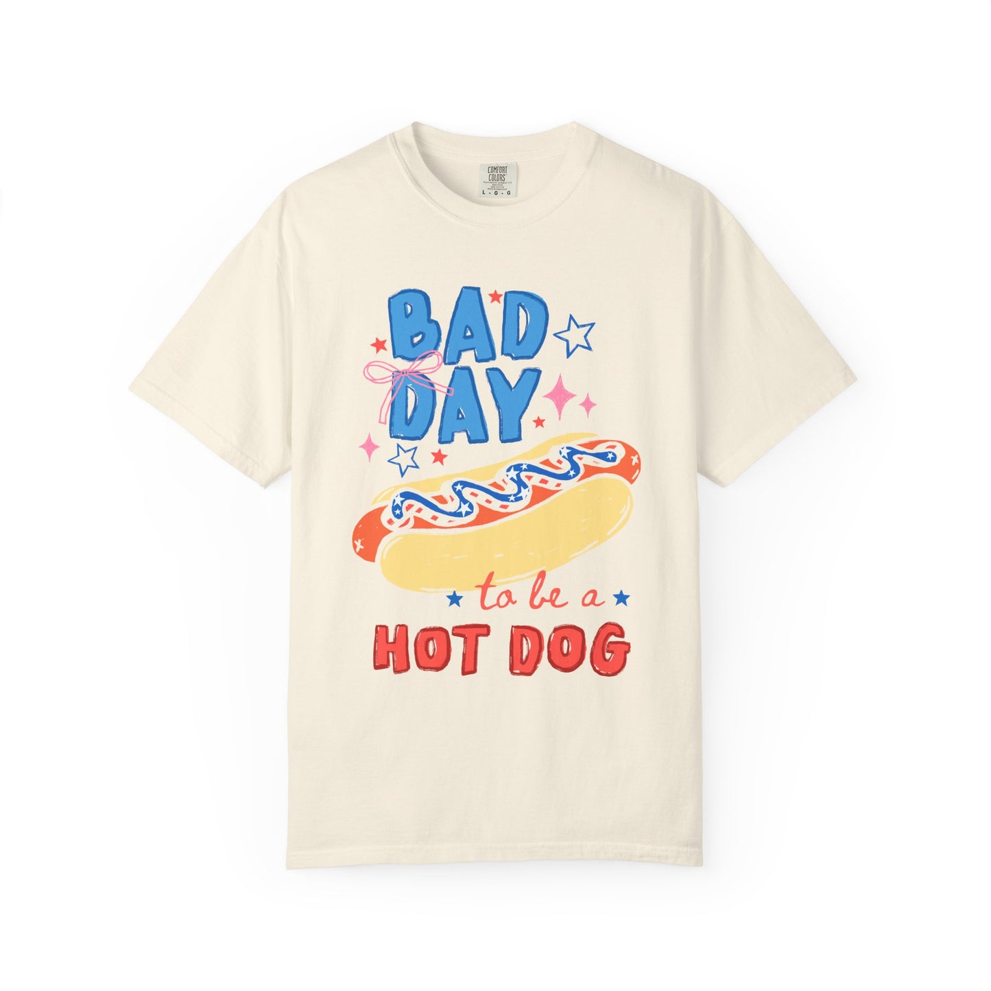 Bad Day to Be a Hot Dog T-Shirt — Funny Kitsch Food Graphic Tee