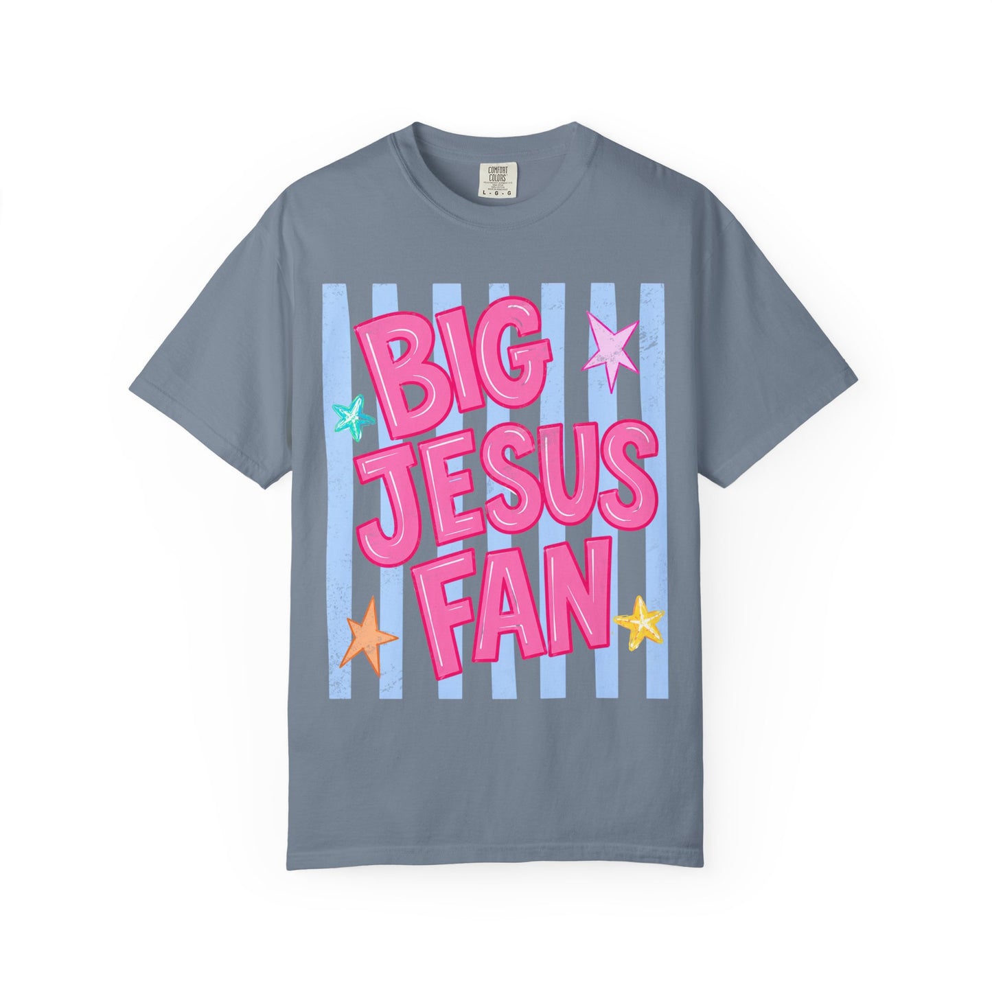 Big Jesus Fan T-shirt — Colorful Faith Graphic Tee