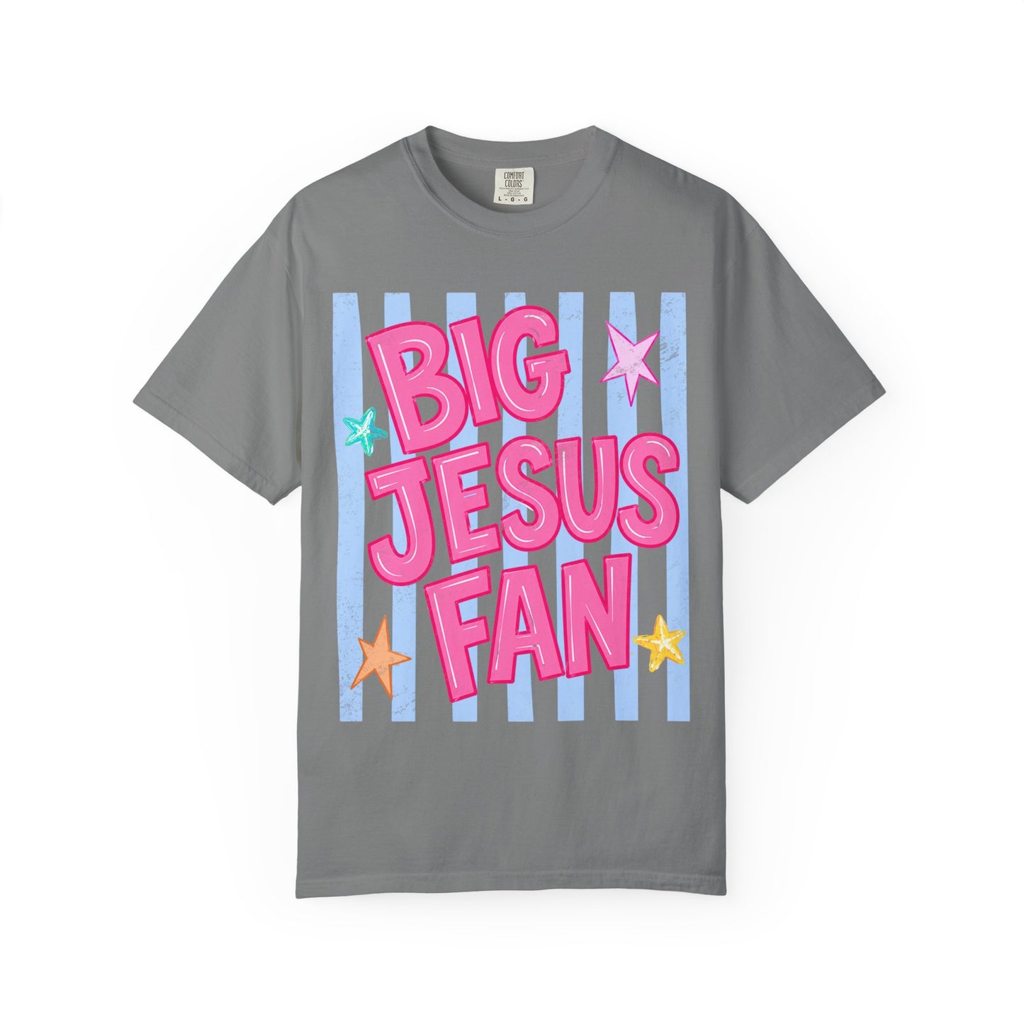 Big Jesus Fan T-shirt — Colorful Faith Graphic Tee