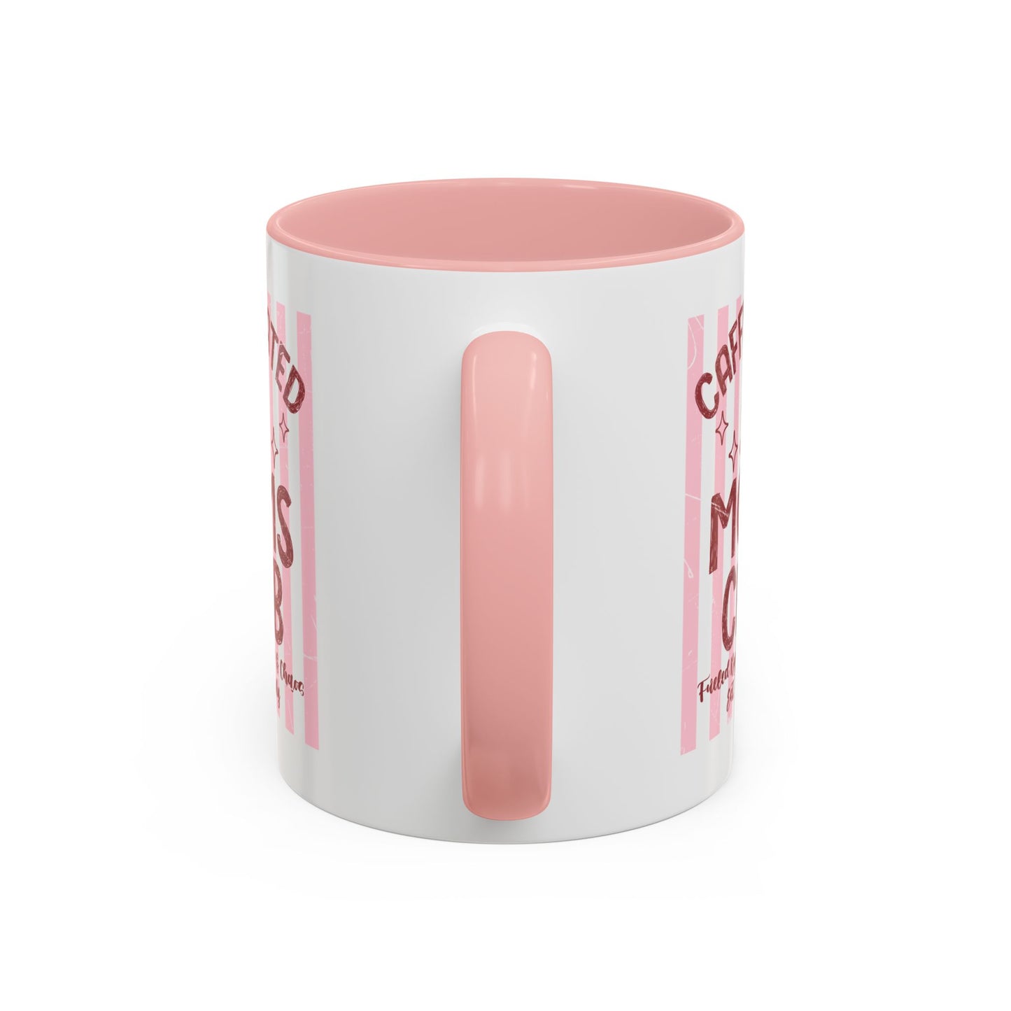 Caffeinated Moms Club Accent Coffee Mug — Funny Mother's Day Gift (11/15oz)