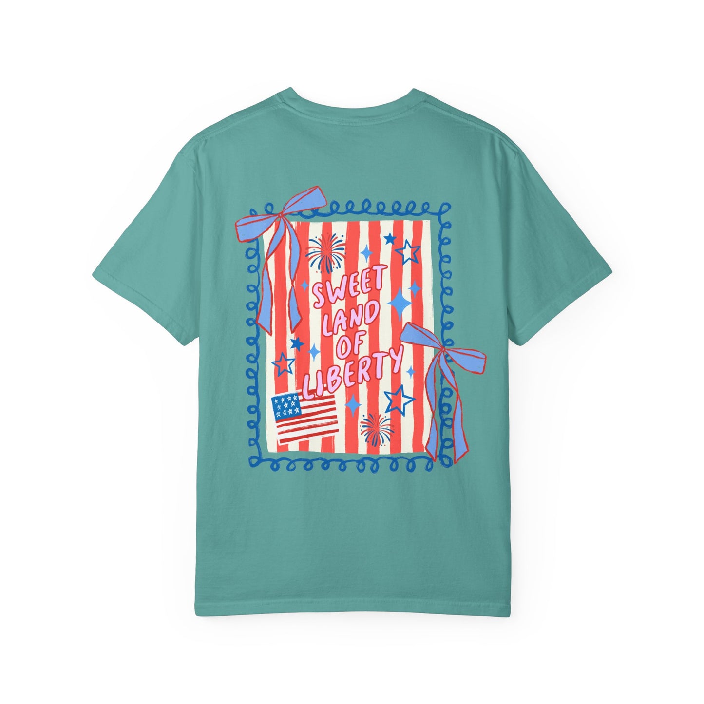 Patriotic “Sweet Land of Liberty” Graphic T-Shirt