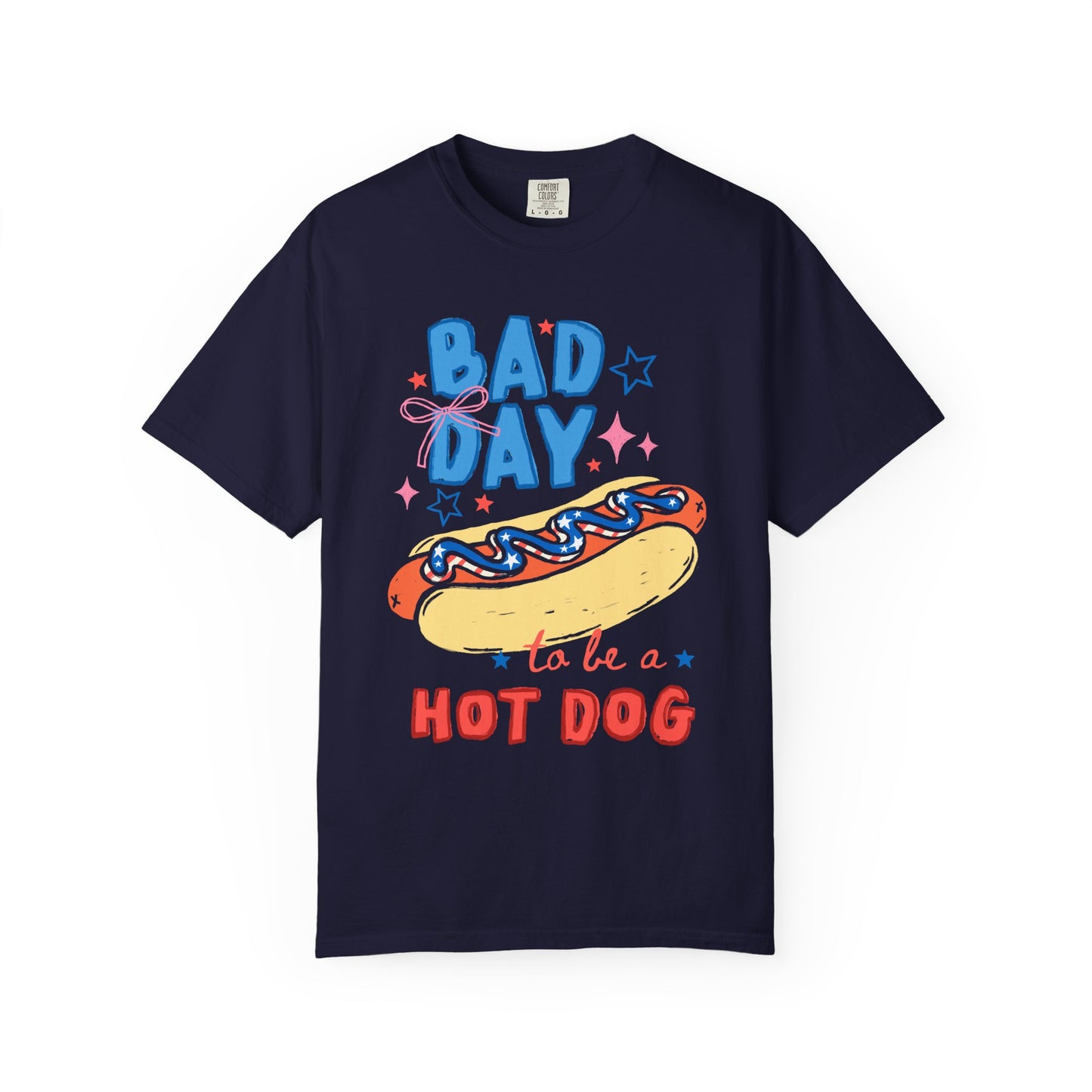 Bad Day to Be a Hot Dog T-Shirt — Funny Kitsch Food Graphic Tee