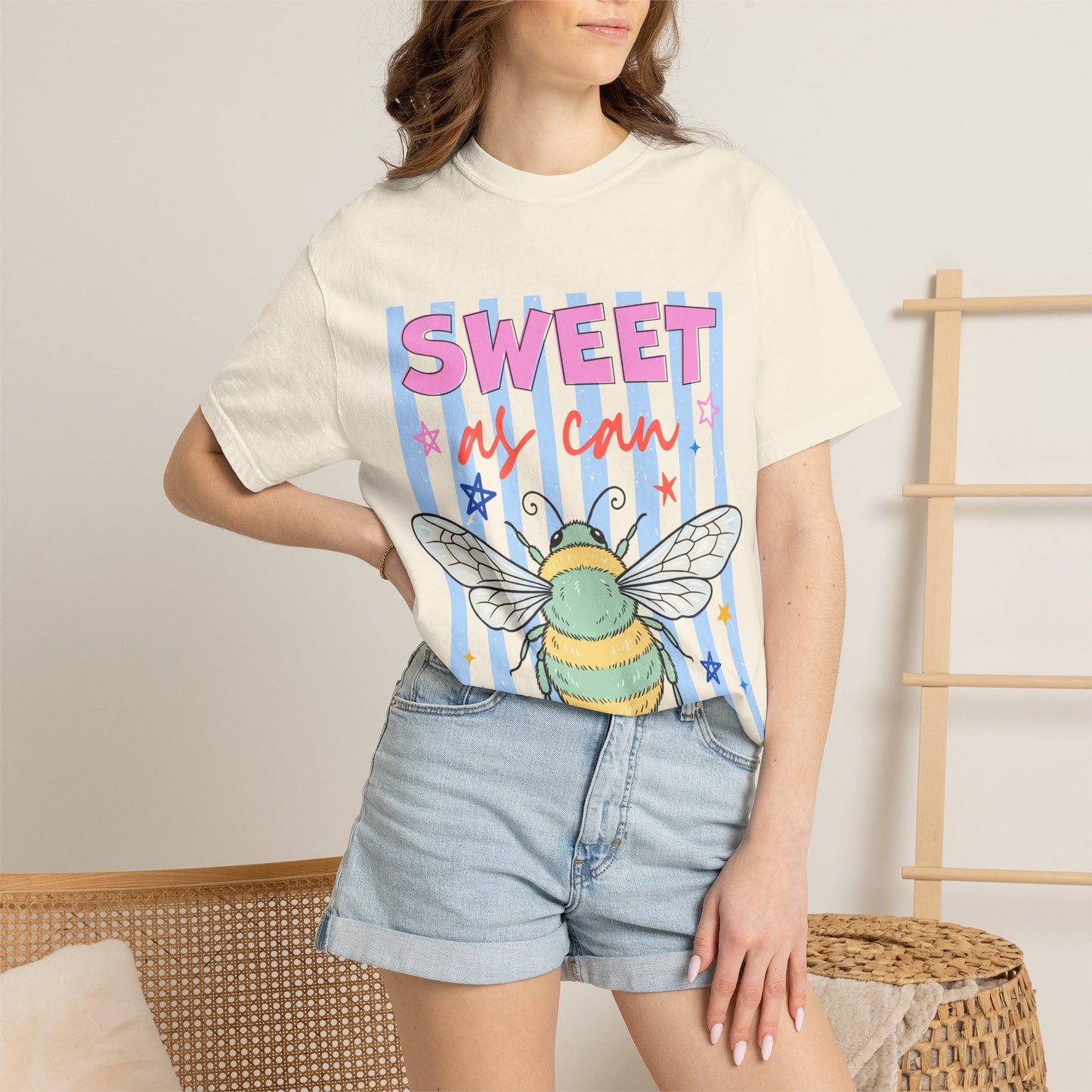 Sweet as Can Bee T-Shirt — Cute Bee Graphic Tee for Kids & Adults