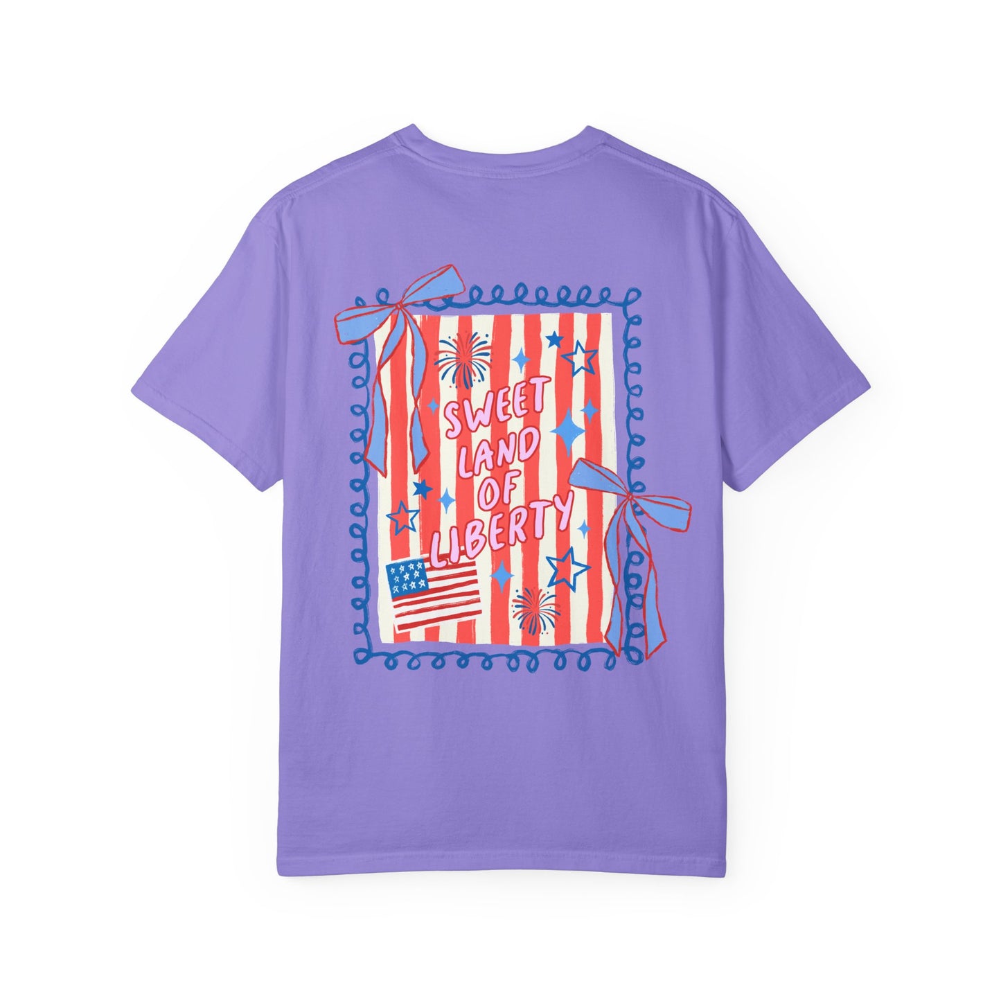 Patriotic “Sweet Land of Liberty” Graphic T-Shirt