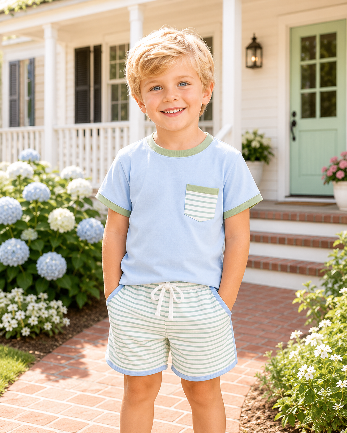 Blue Stripe Set