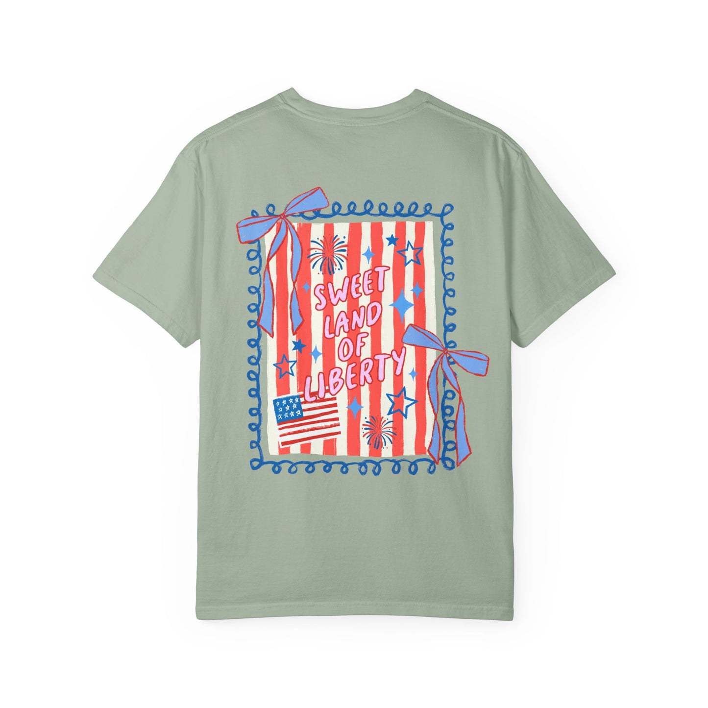 Patriotic “Sweet Land of Liberty” Graphic T-Shirt