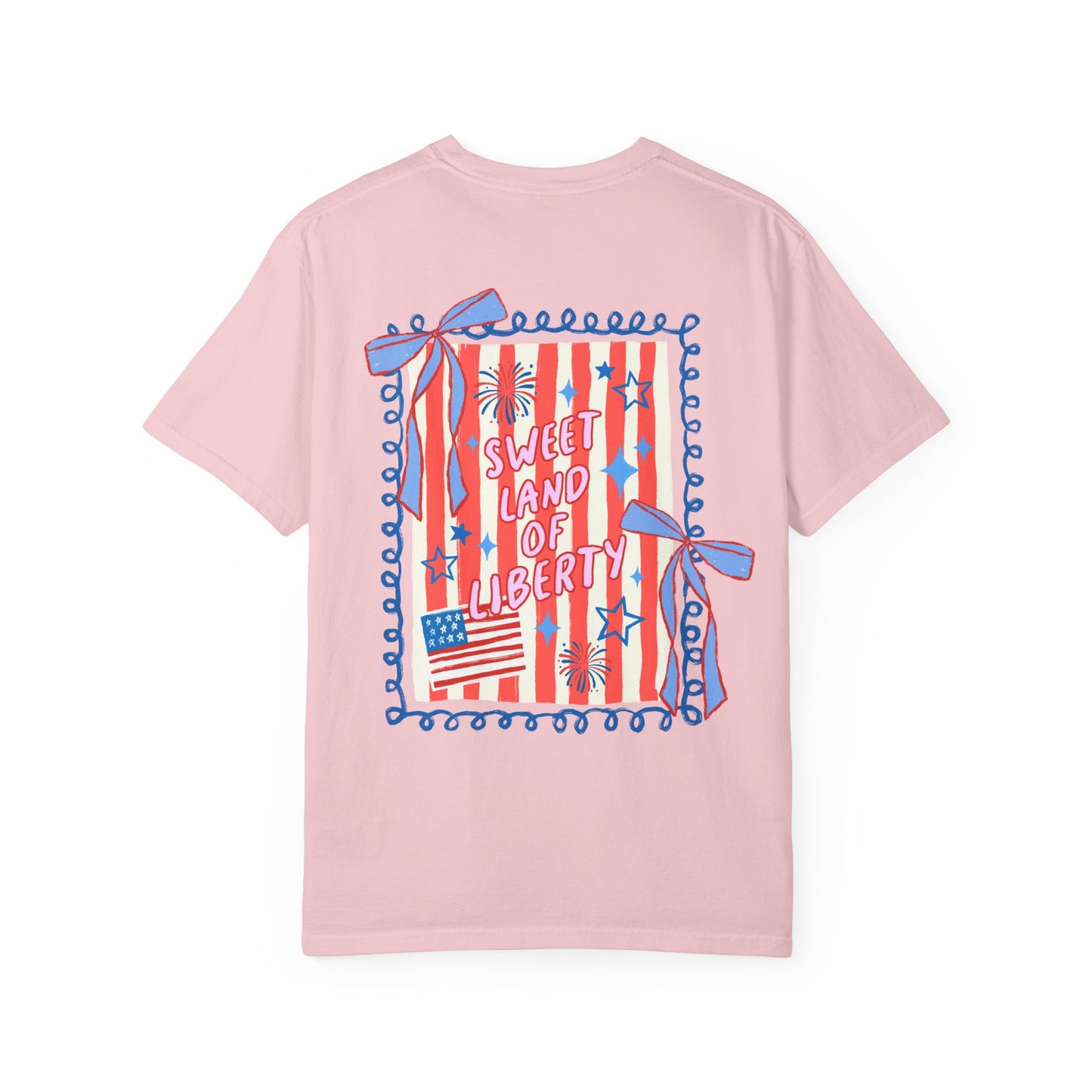 Patriotic “Sweet Land of Liberty” Graphic T-Shirt