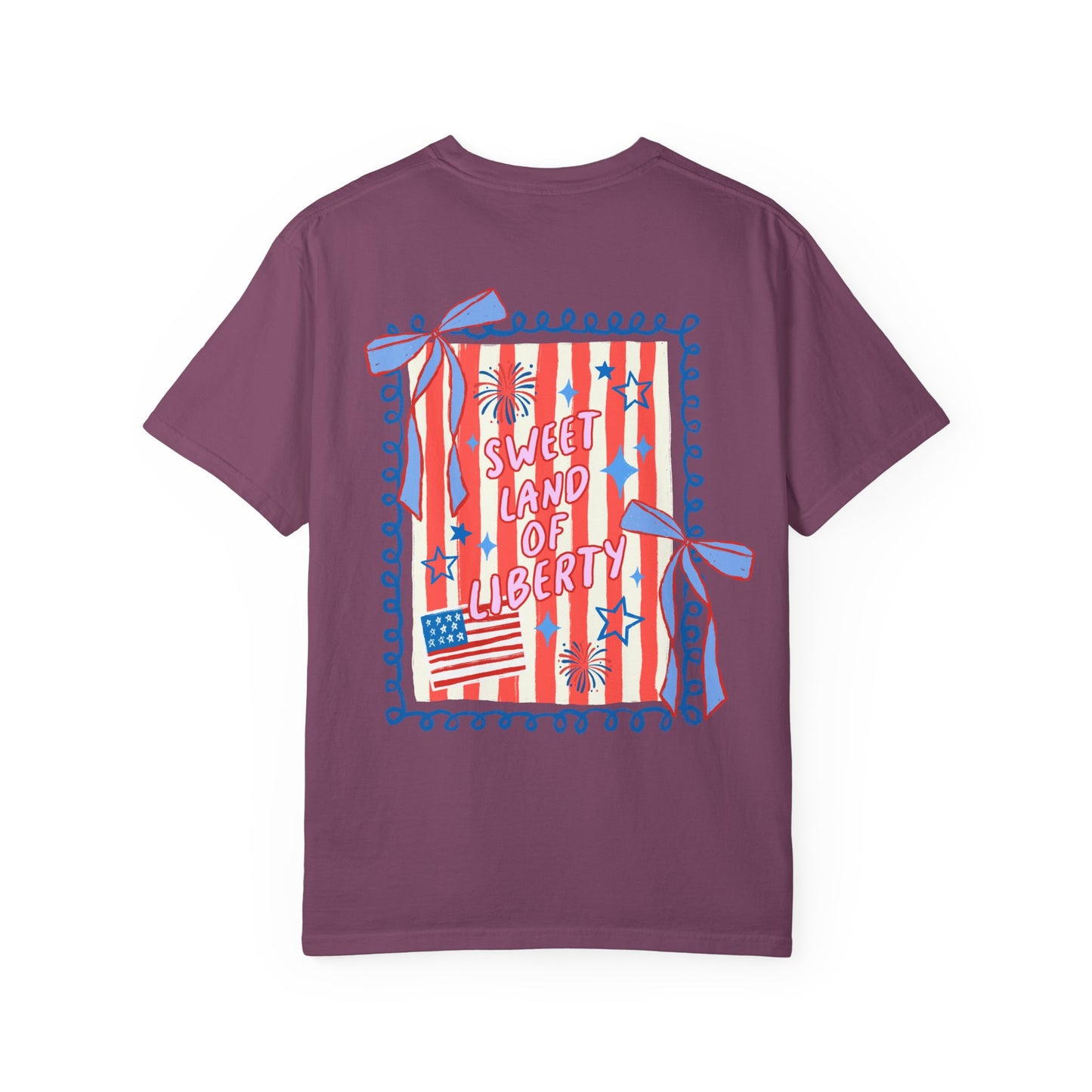 Patriotic “Sweet Land of Liberty” Graphic T-Shirt
